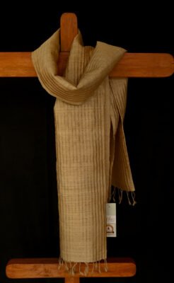 Stripe Muga Silk Stole