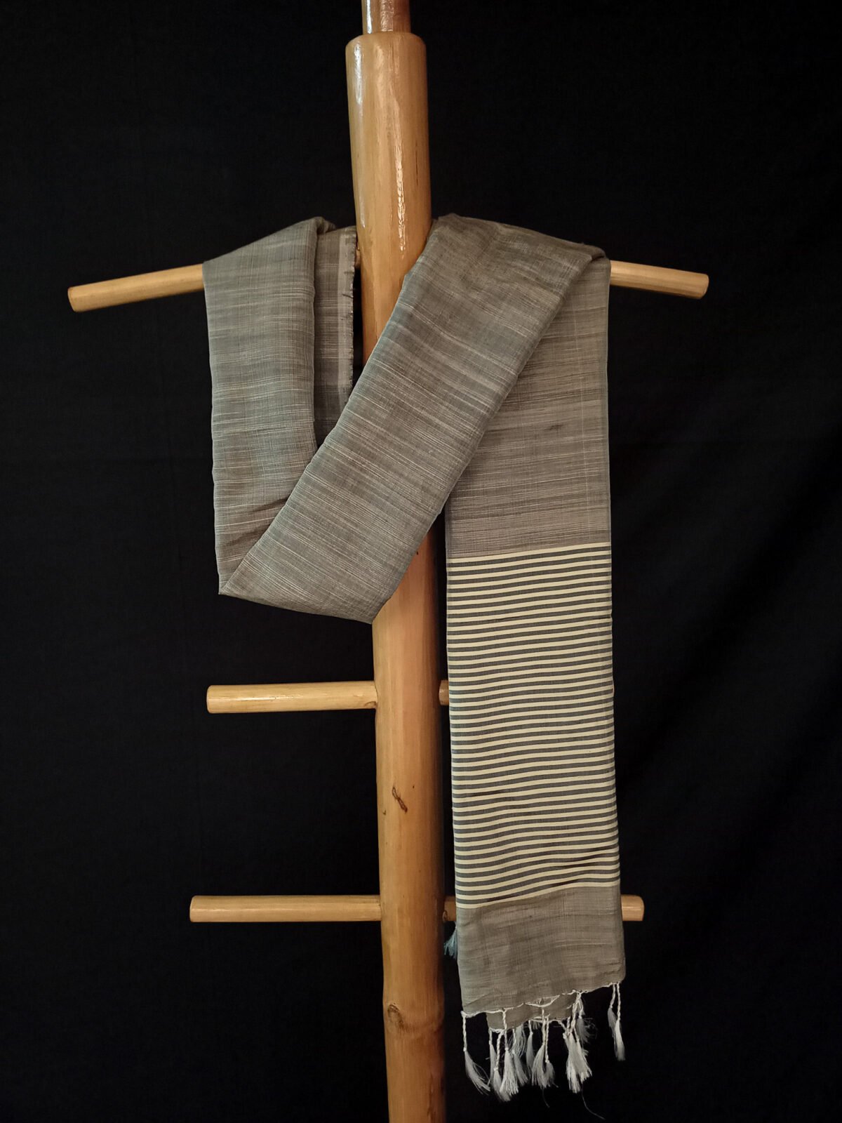 Grey Mulberry Silk Scarf