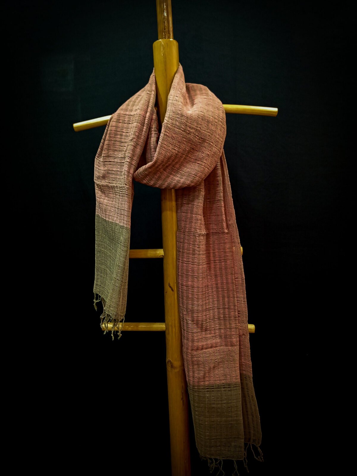 Mix Color Eri Natural Dye Skip Stole
