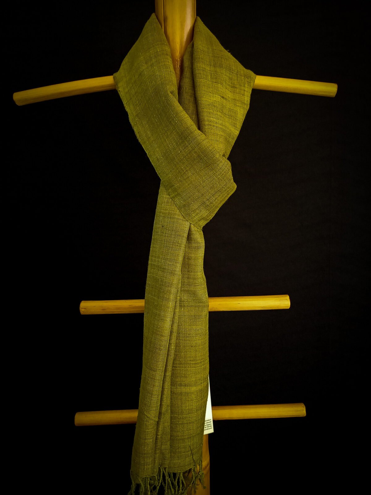 Matcha Green Eri Natural Dye Stole