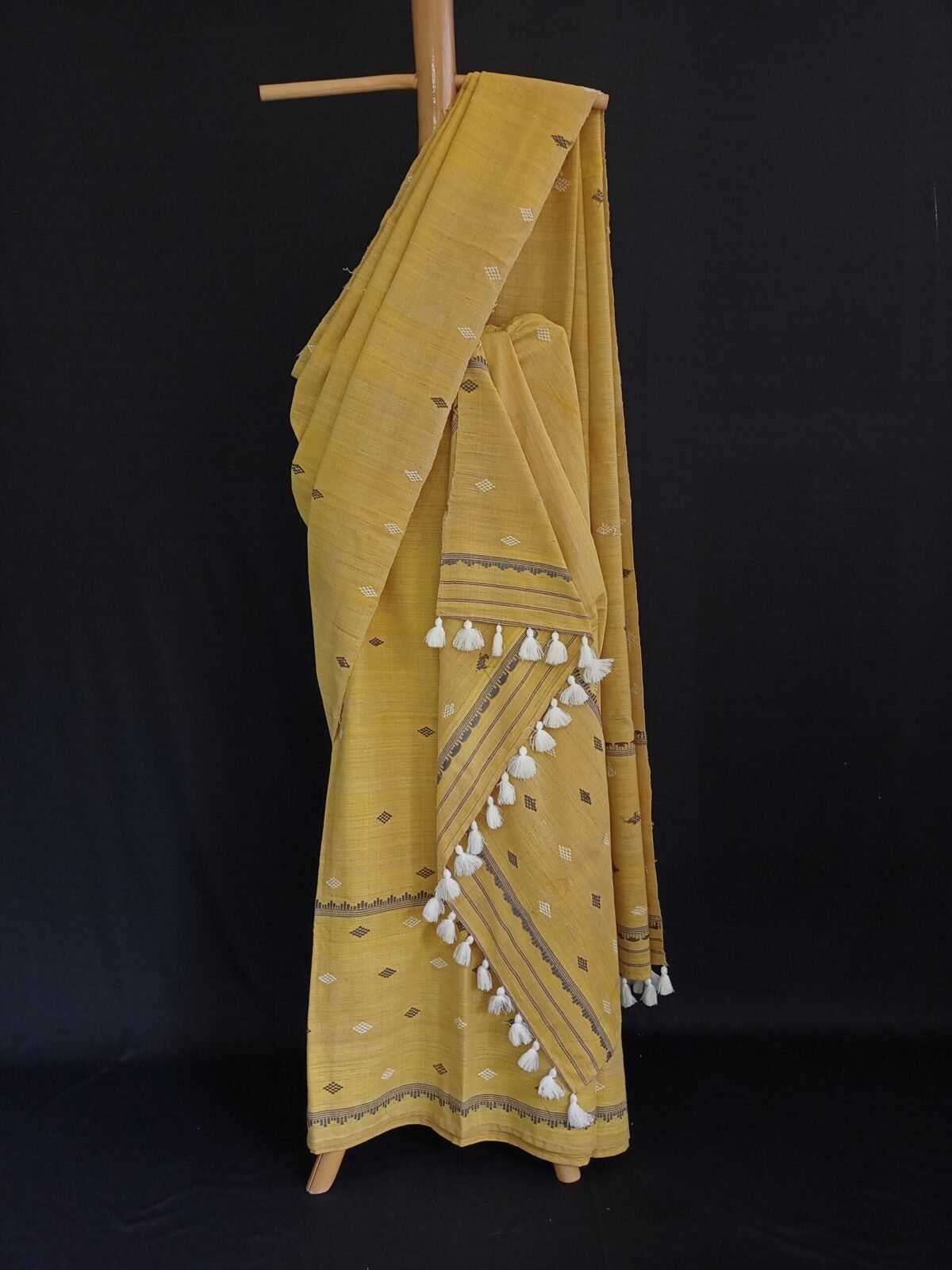 TM Yellow Eri Natural Dye Mekhela Chador