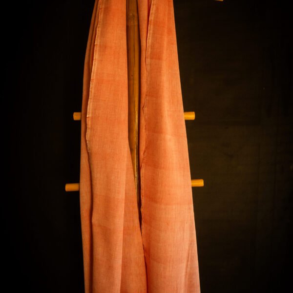 Alternative view of Peach Orange Cotton Stole