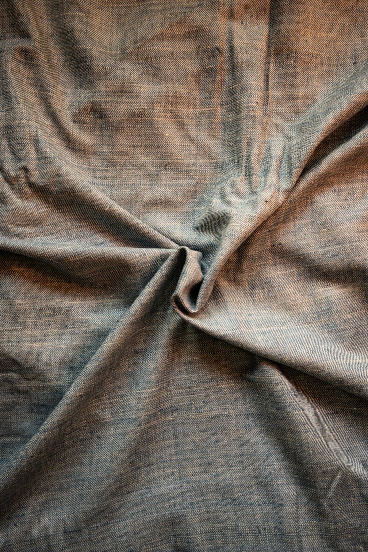 Battleship Grey Twill Eri Fabric