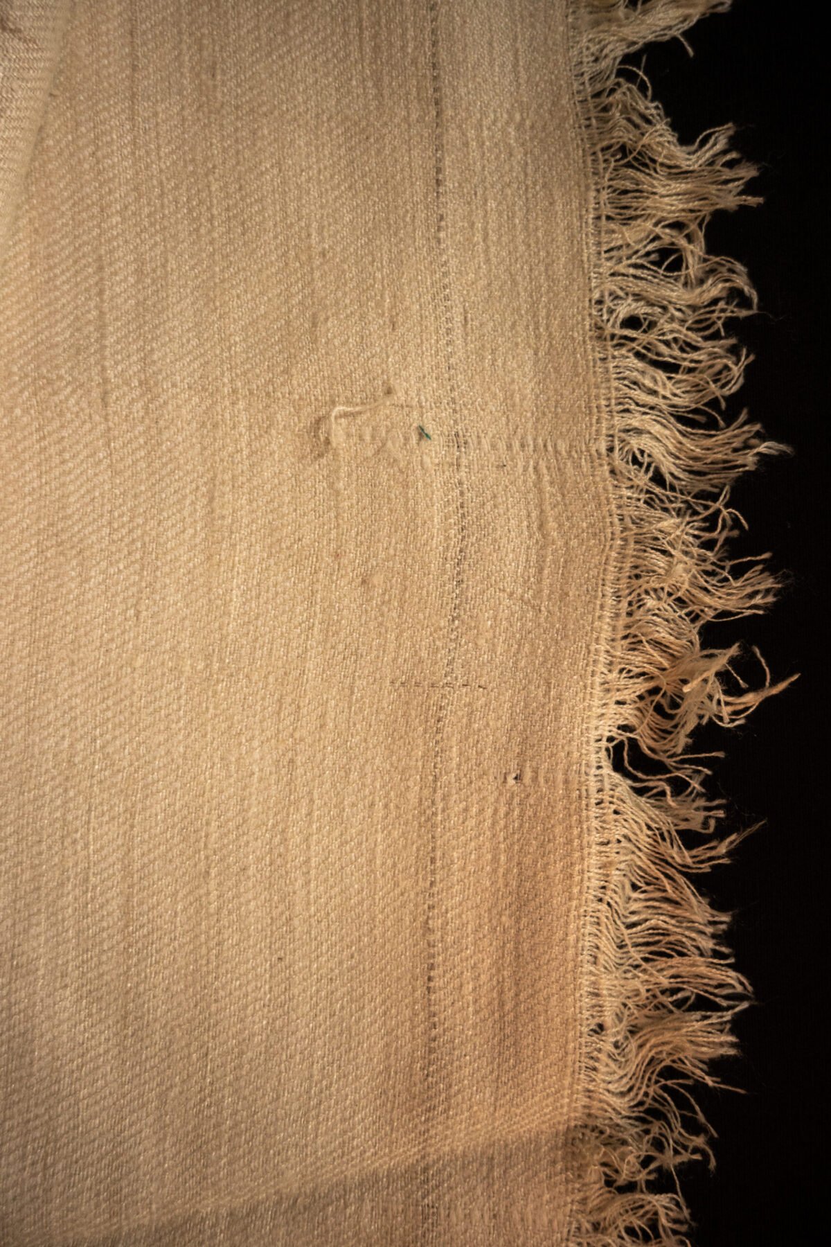 Eri Silk Bone White Twill Fabric - Image 2