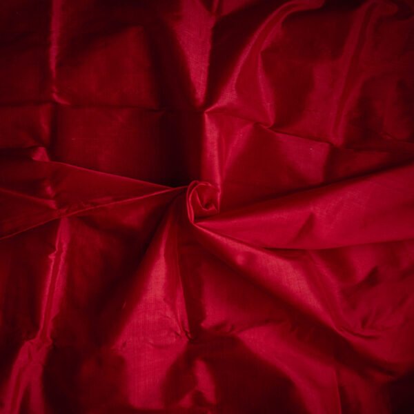 Plain Red Mulberry Silk Kurti Piece