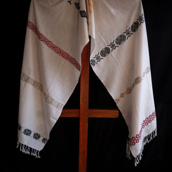 Eri Cotton North-East Design Stole