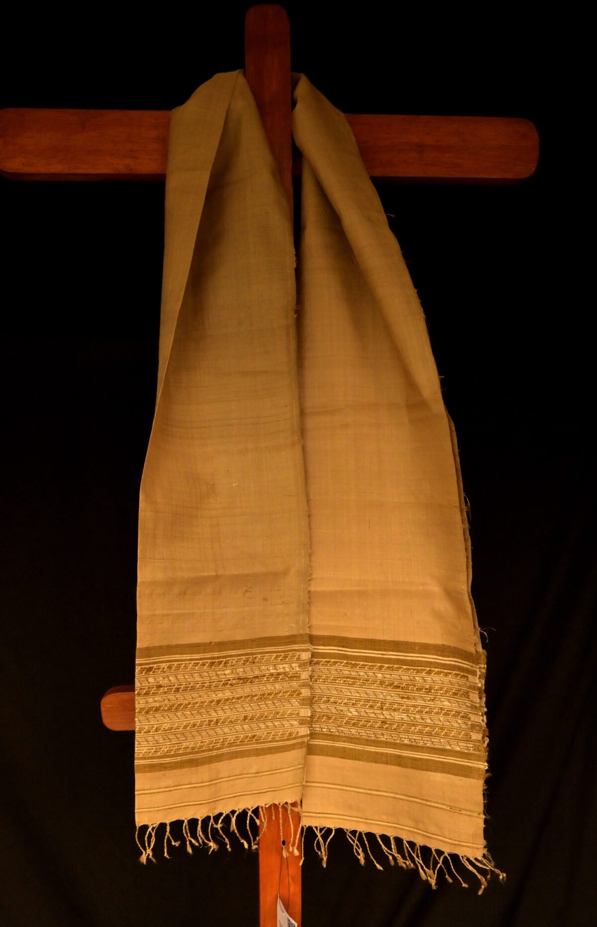 Muga Silk Traditional Motif Scarf