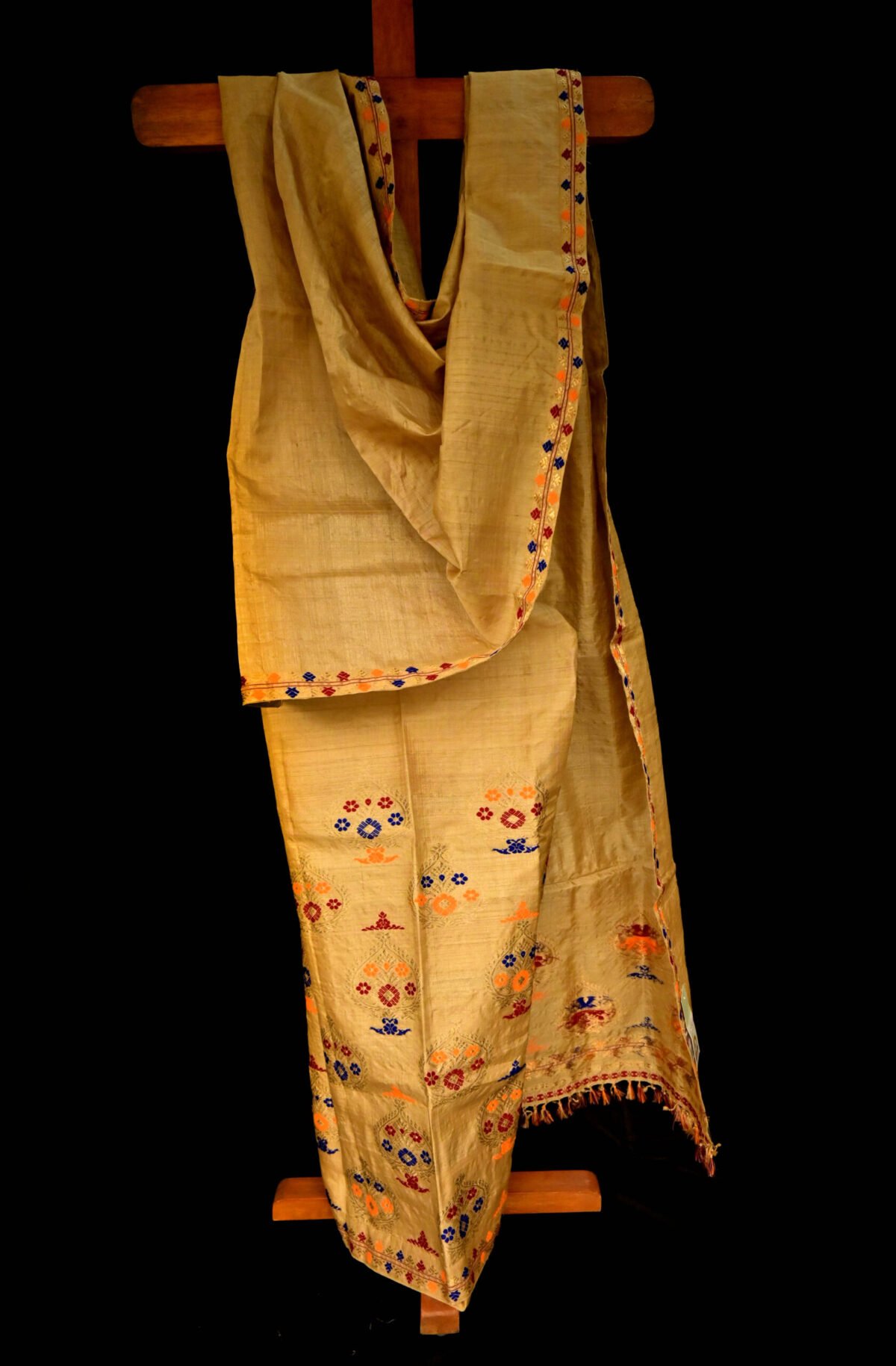 Muga Silk Traditional Motif Mekhela Chador