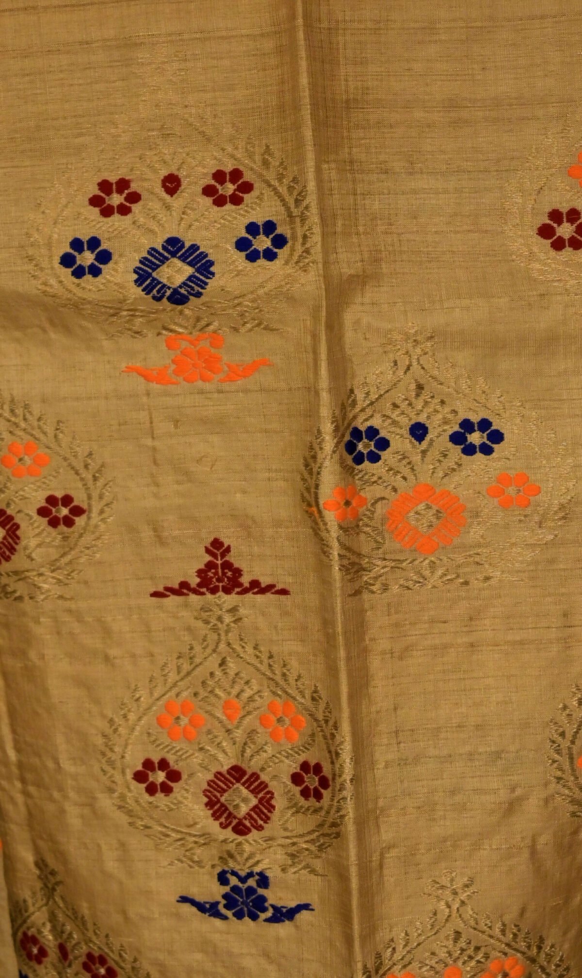 Muga Silk Traditional Motif Mekhela Chador - Image 3