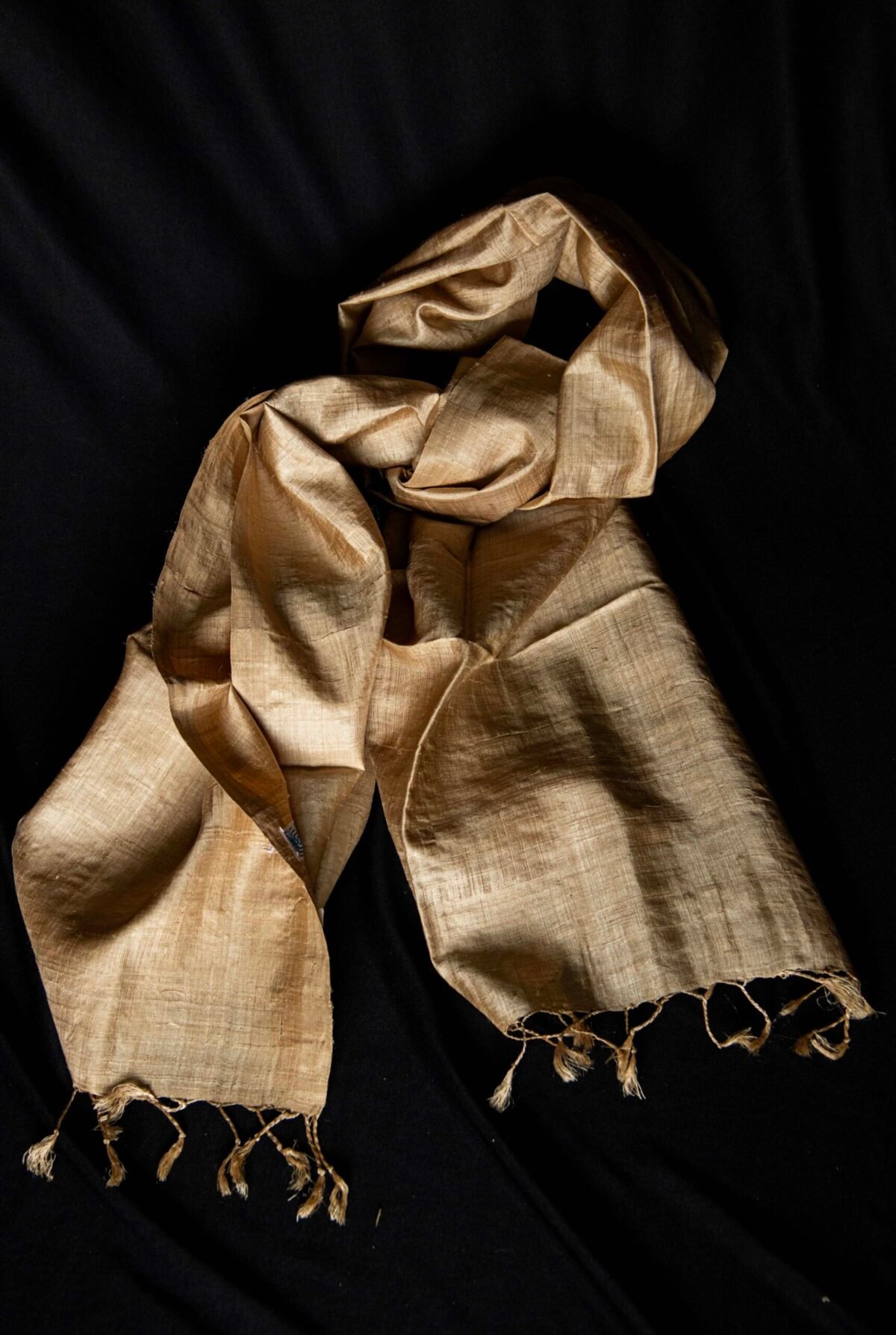 Muga Plain Stole - Image 5