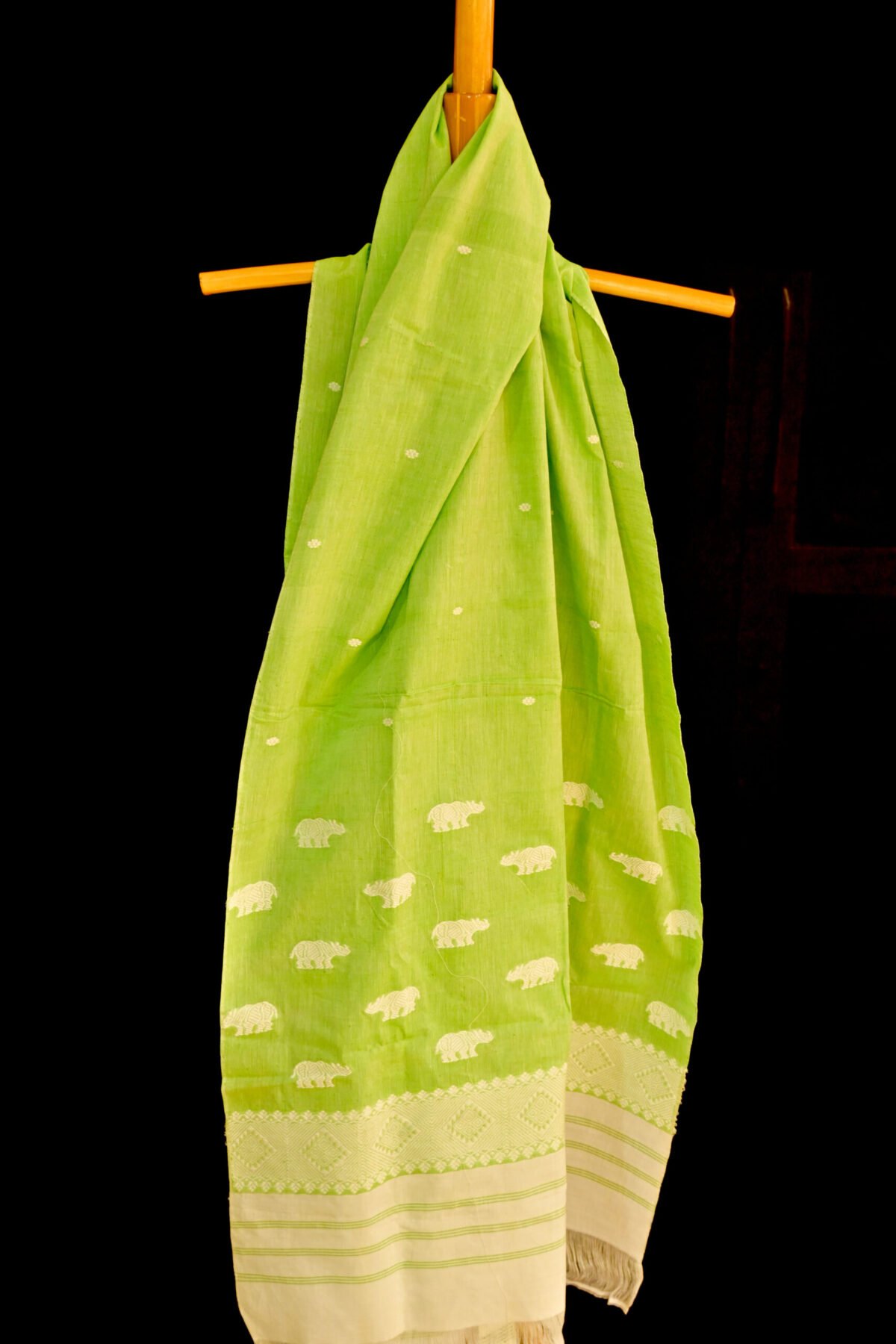 Lime Green Cotton Stole