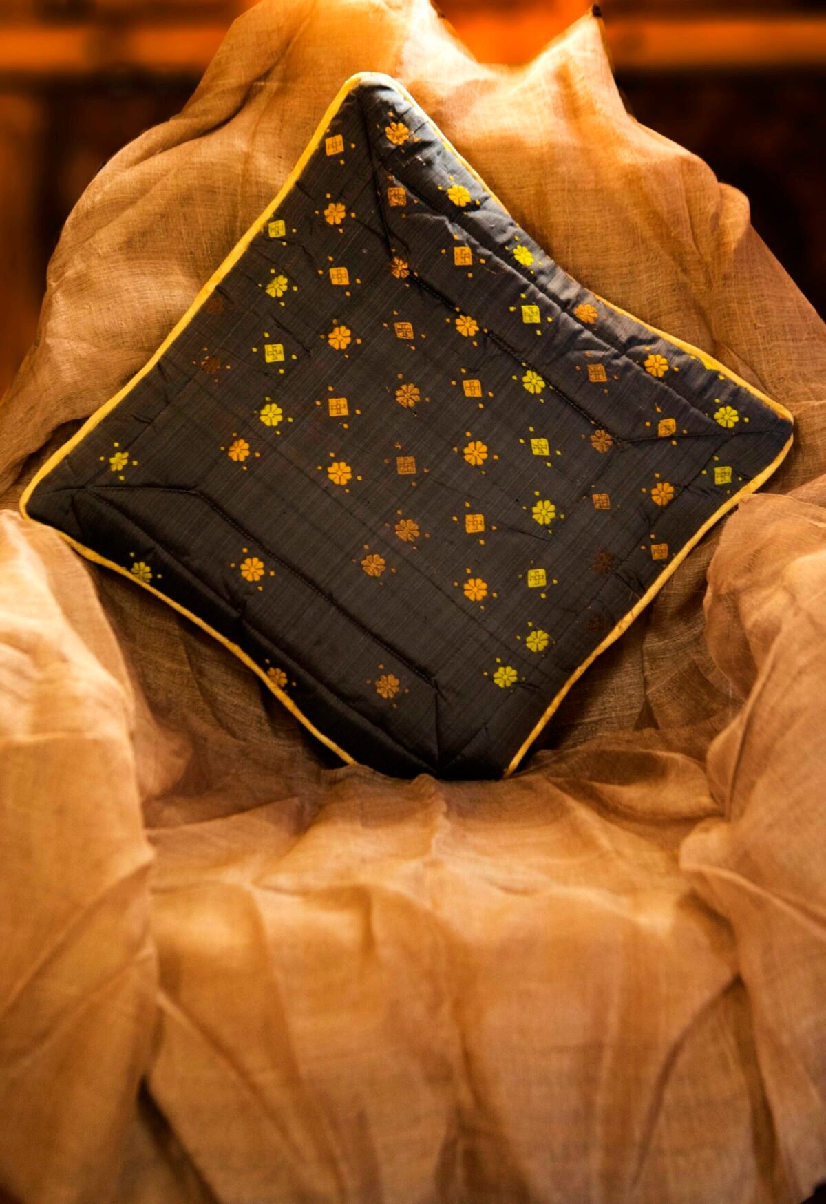 Mulberry Silk Dyed Cushion Cover