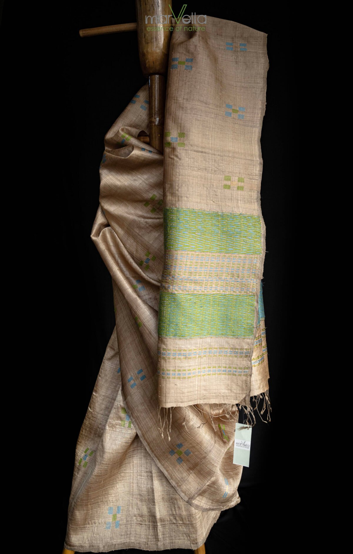 muga Silk Stripe Saree