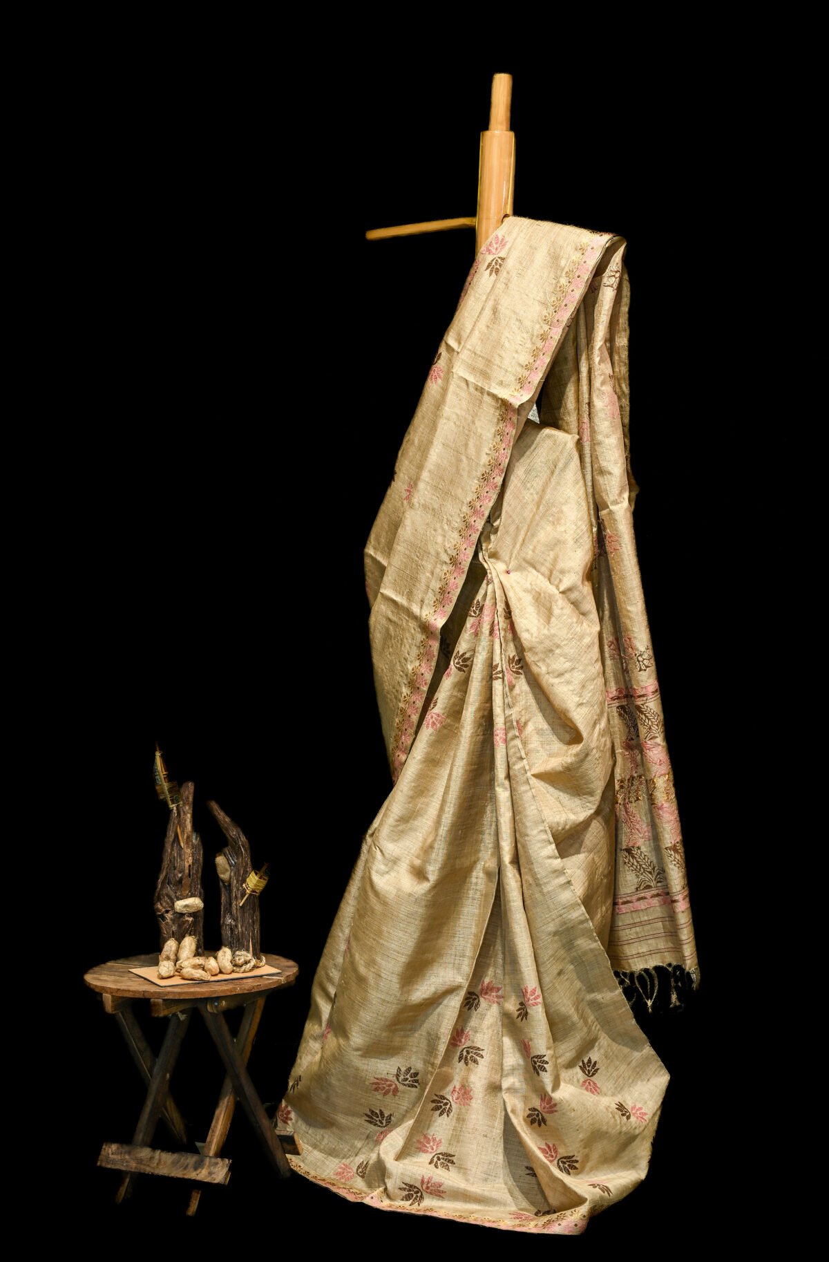 Muga Silk Petals Saree