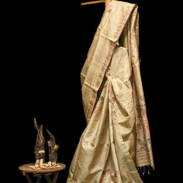 Muga Silk Petals Saree