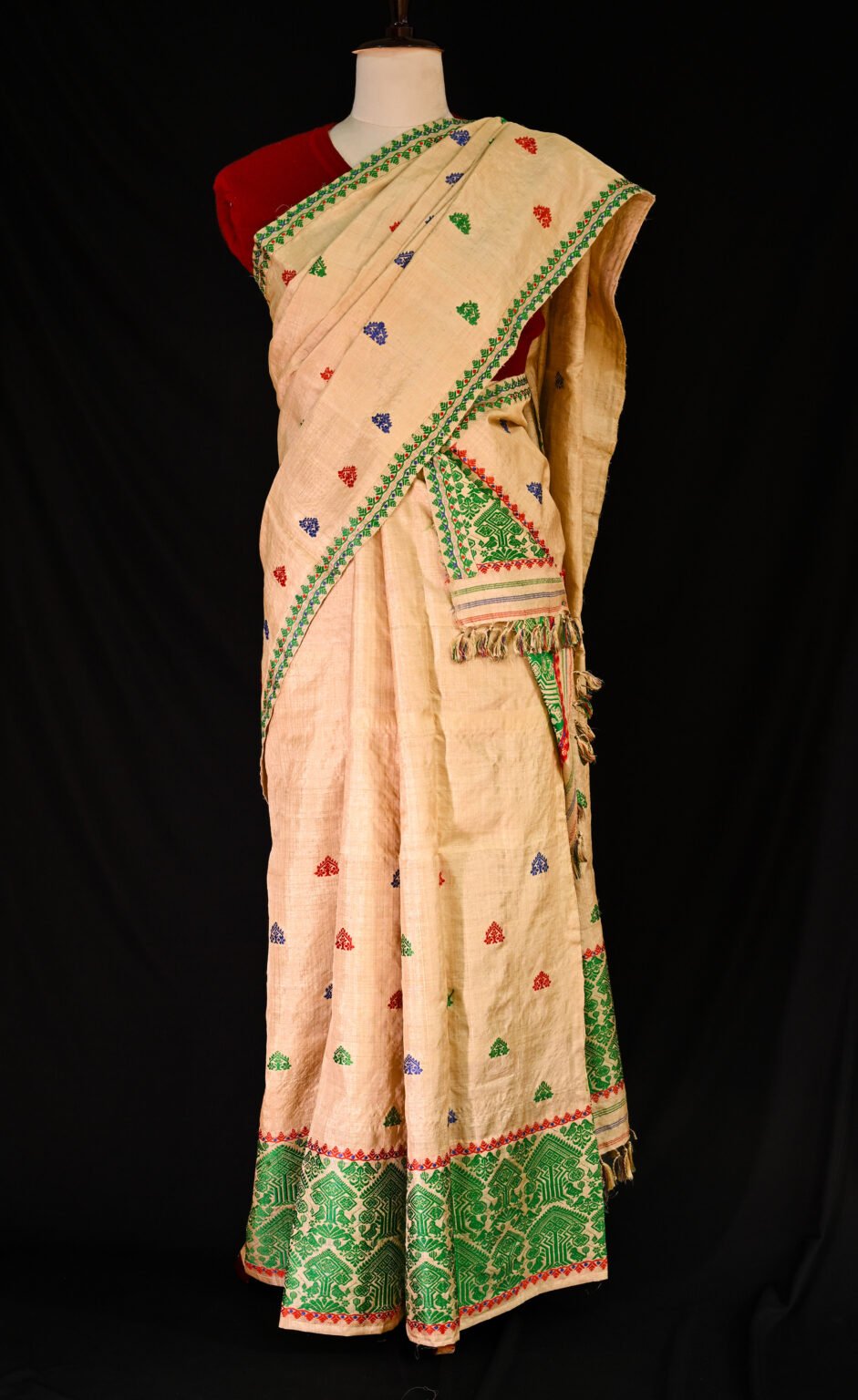 Muga Silk Traditional Motif Mekhela Chador