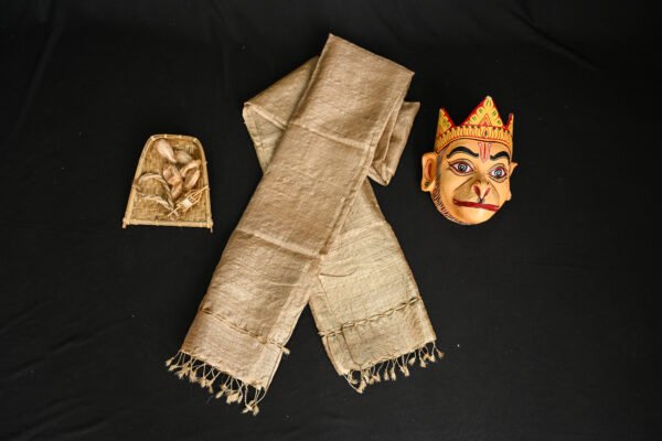 Muga Silk Net Stole