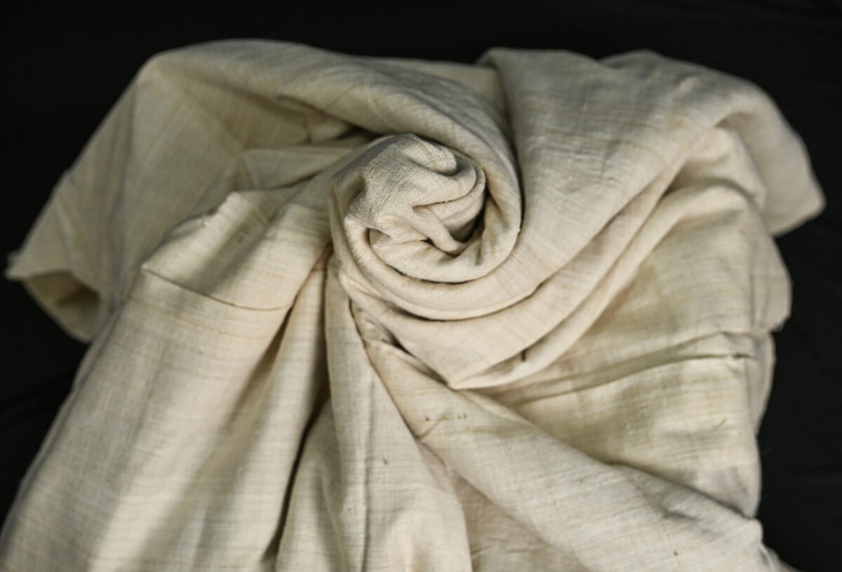Eri Silk Hand Spun Fabric - Image 2