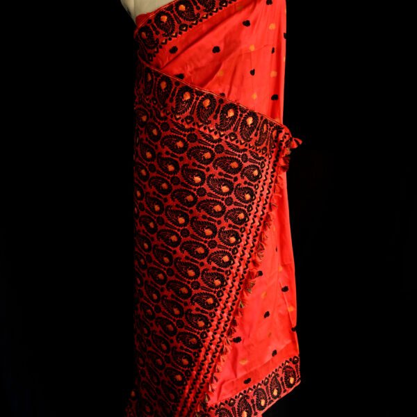 Alternative view of MULBERRY SILK SAREE RED