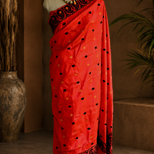 MULBERRY SILK SAREE RED