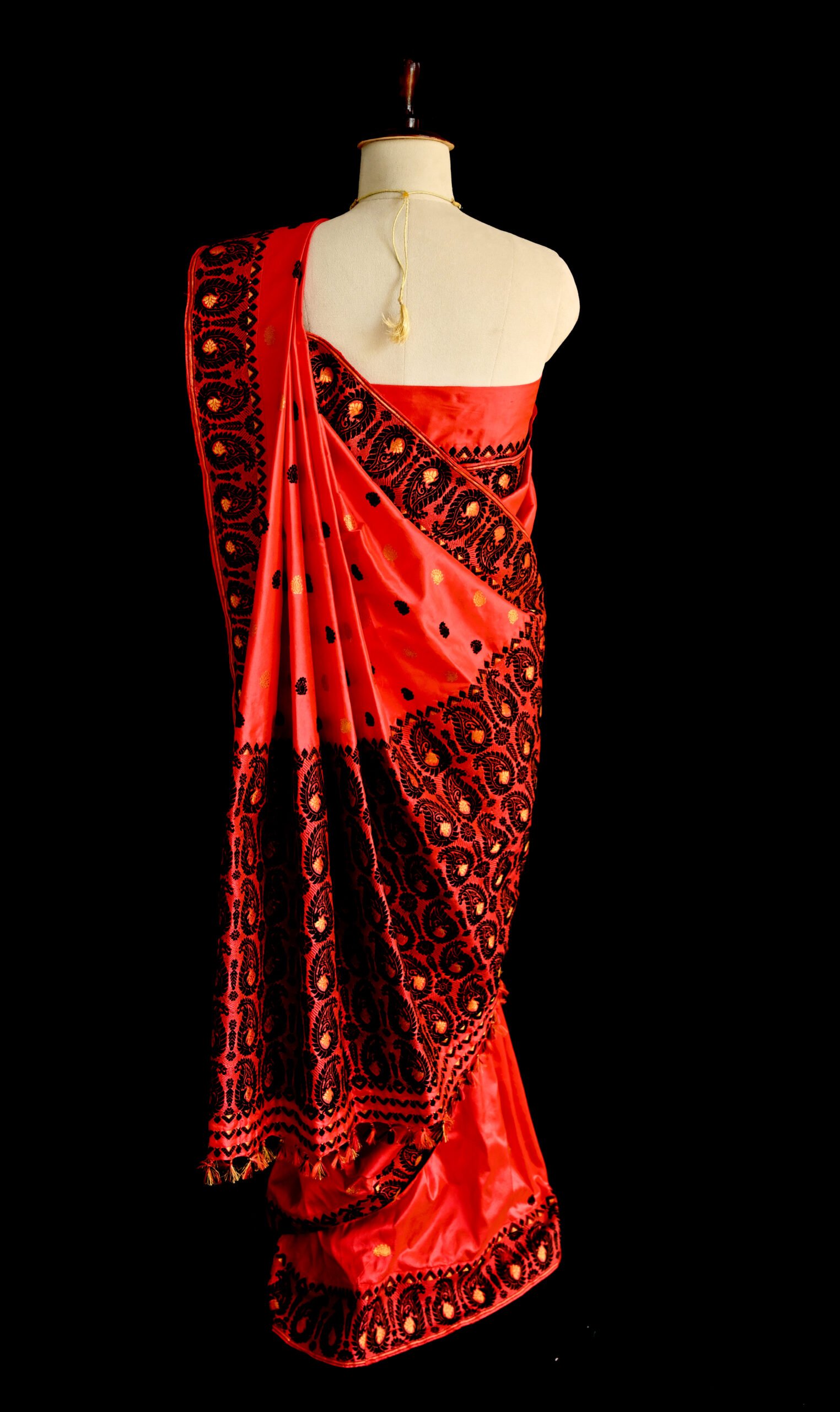 MULBERRY SILK SAREE RED - Image 5