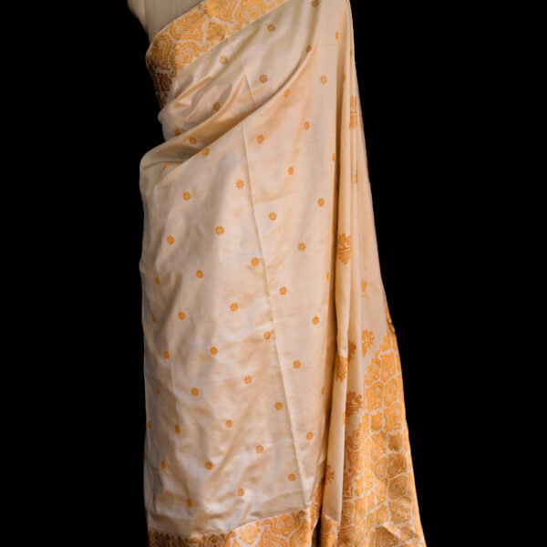 Alternative view of TASSAR MULBERRY BLEND SAREE