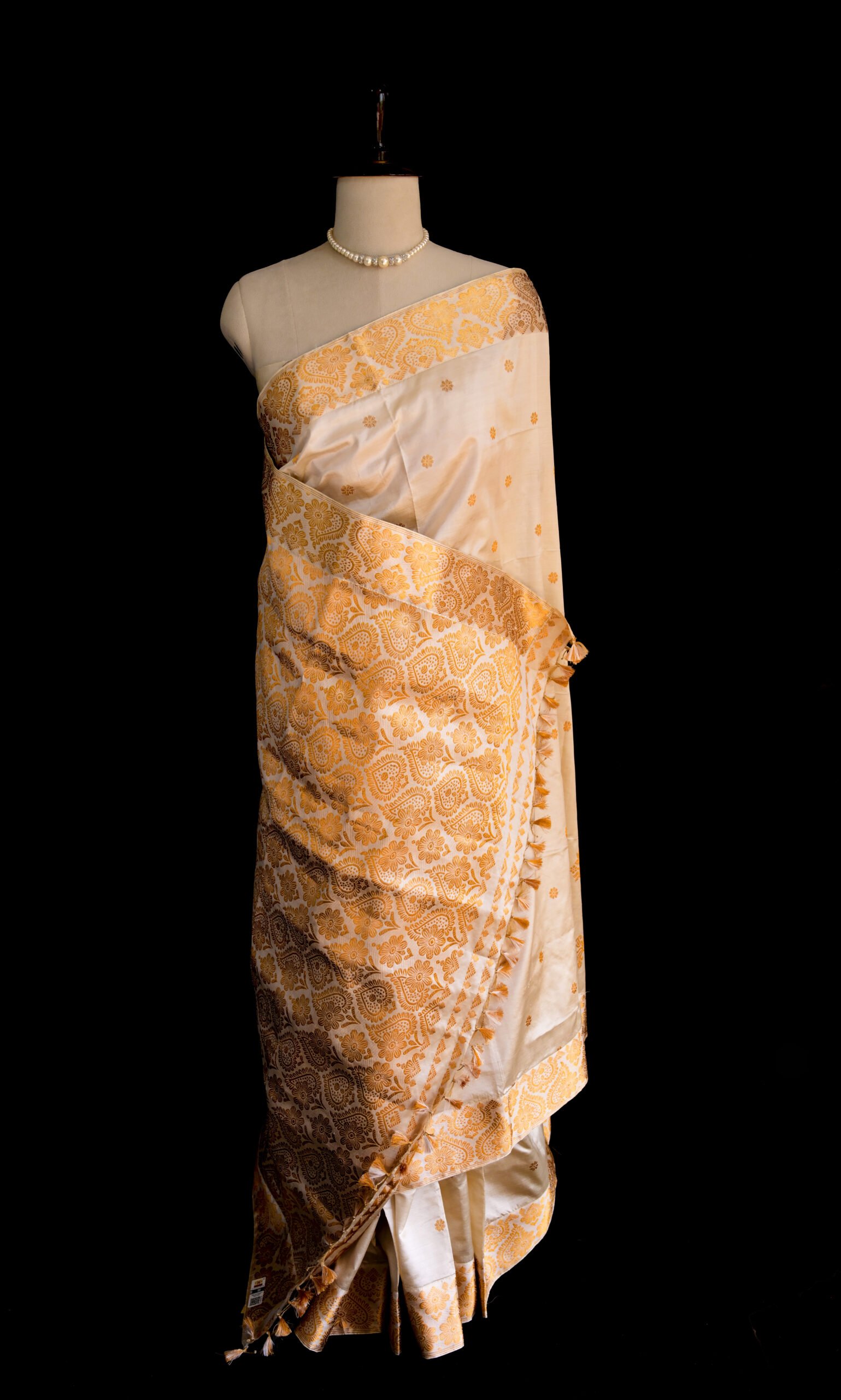 TASSAR MULBERRY BLEND SAREE - Image 3