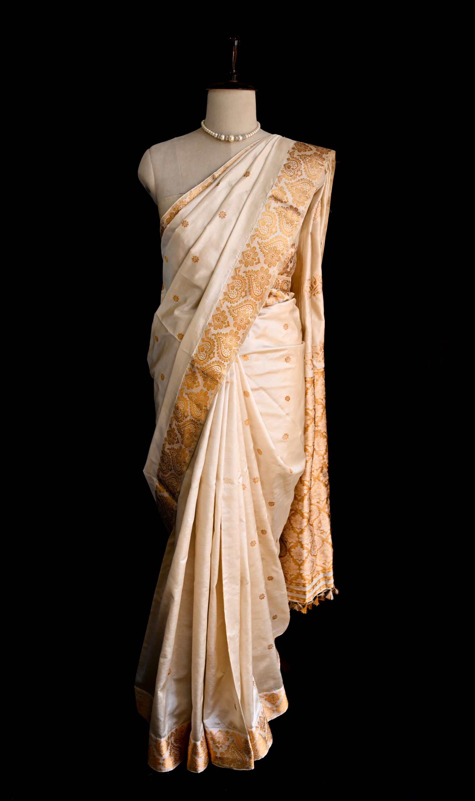 TASSAR MULBERRY BLEND SAREE - Image 5