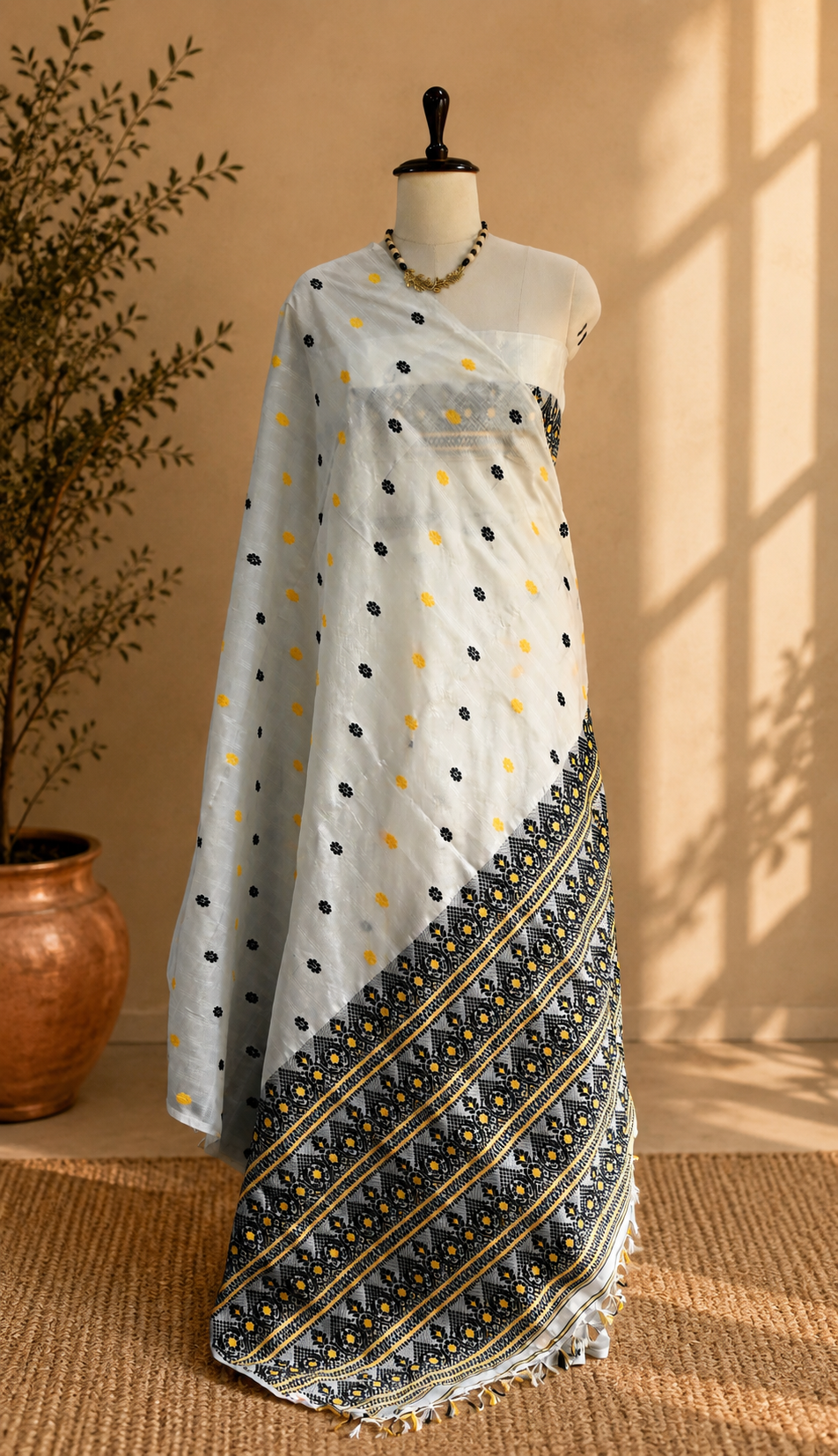 MULBERRY SILK GAARI SAREE - Image 3