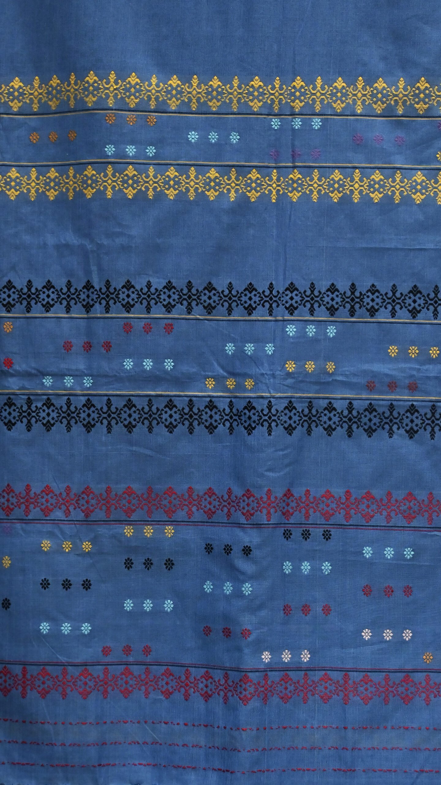 COTTON SAREE SKY BLUE - Image 7