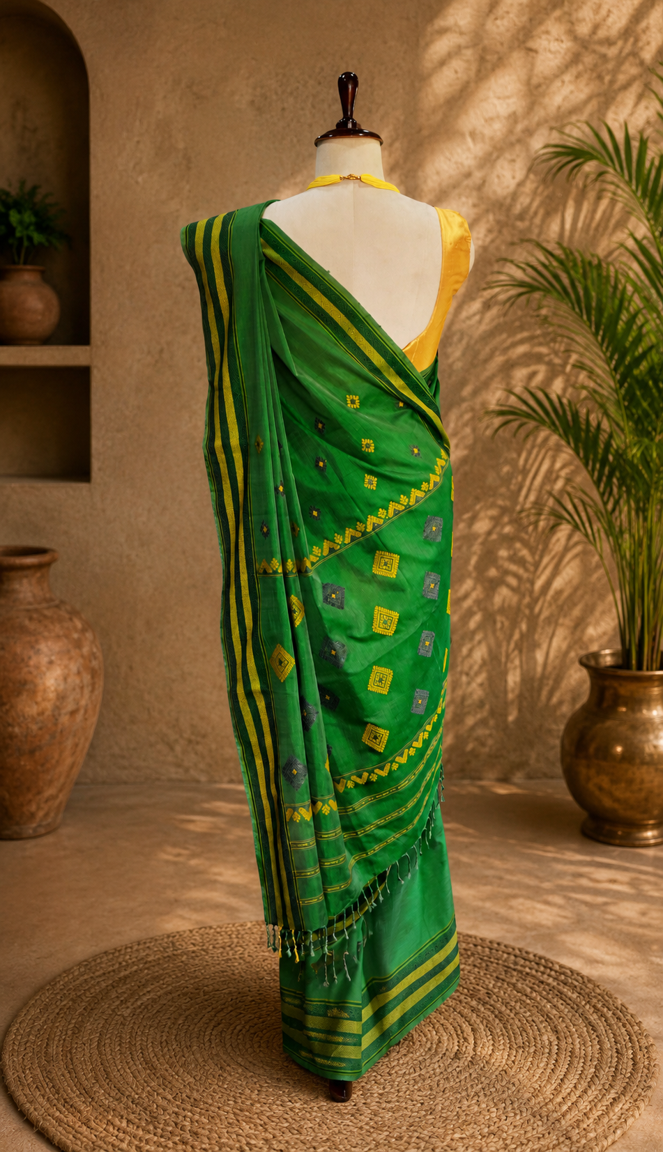 COTTON SILK SAREE DIAMOND - Image 4