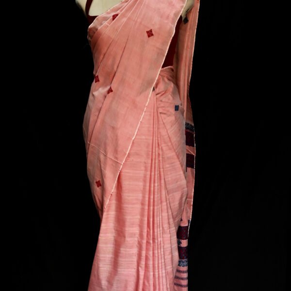 Alternative view of COTTON SILK SAREE PINK