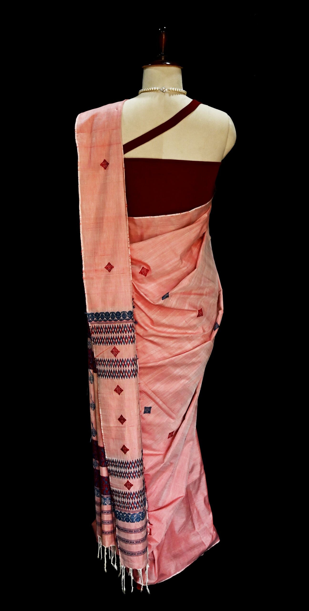 COTTON SILK SAREE PINK - Image 3