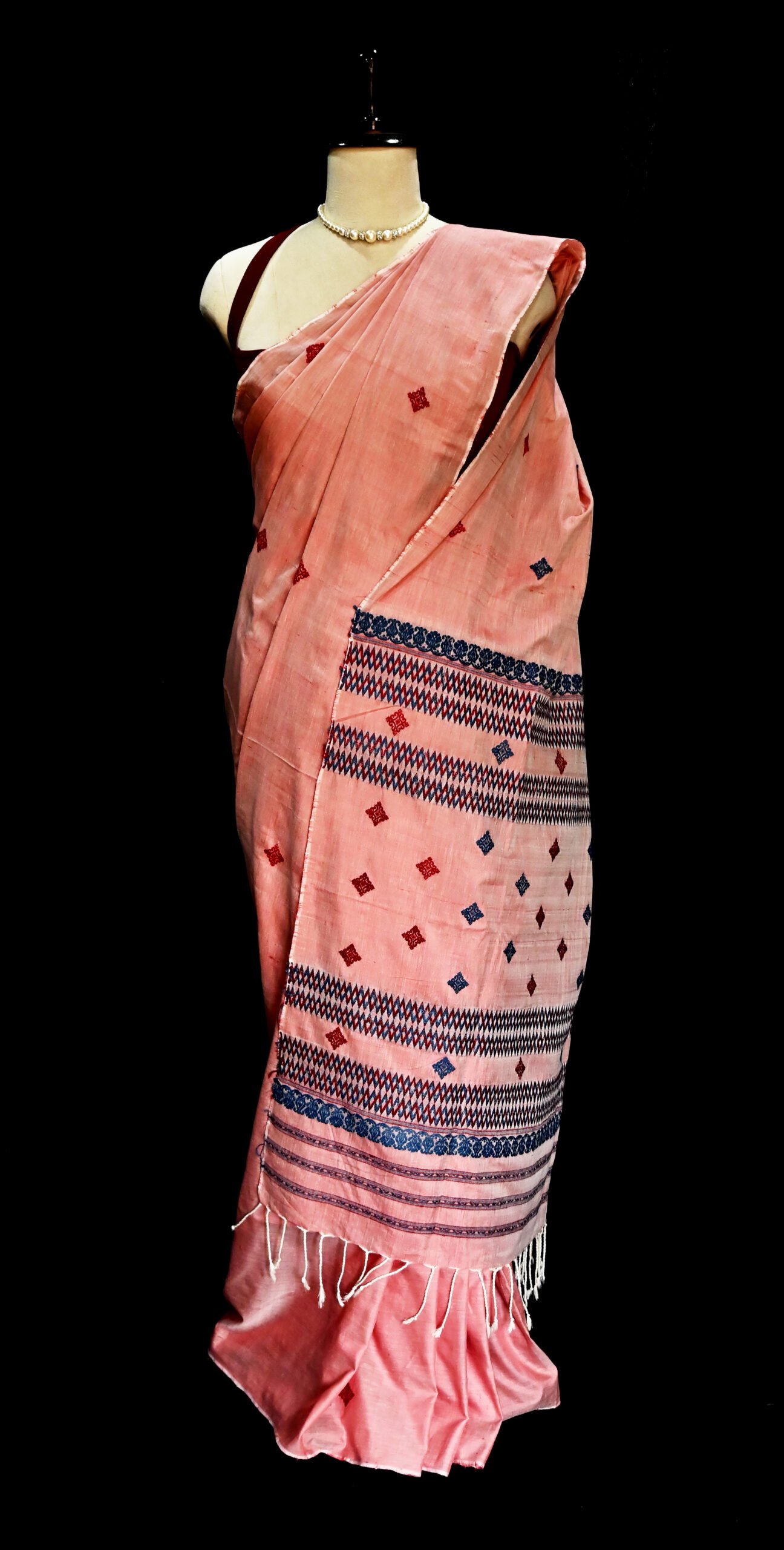 COTTON SILK SAREE PINK - Image 4