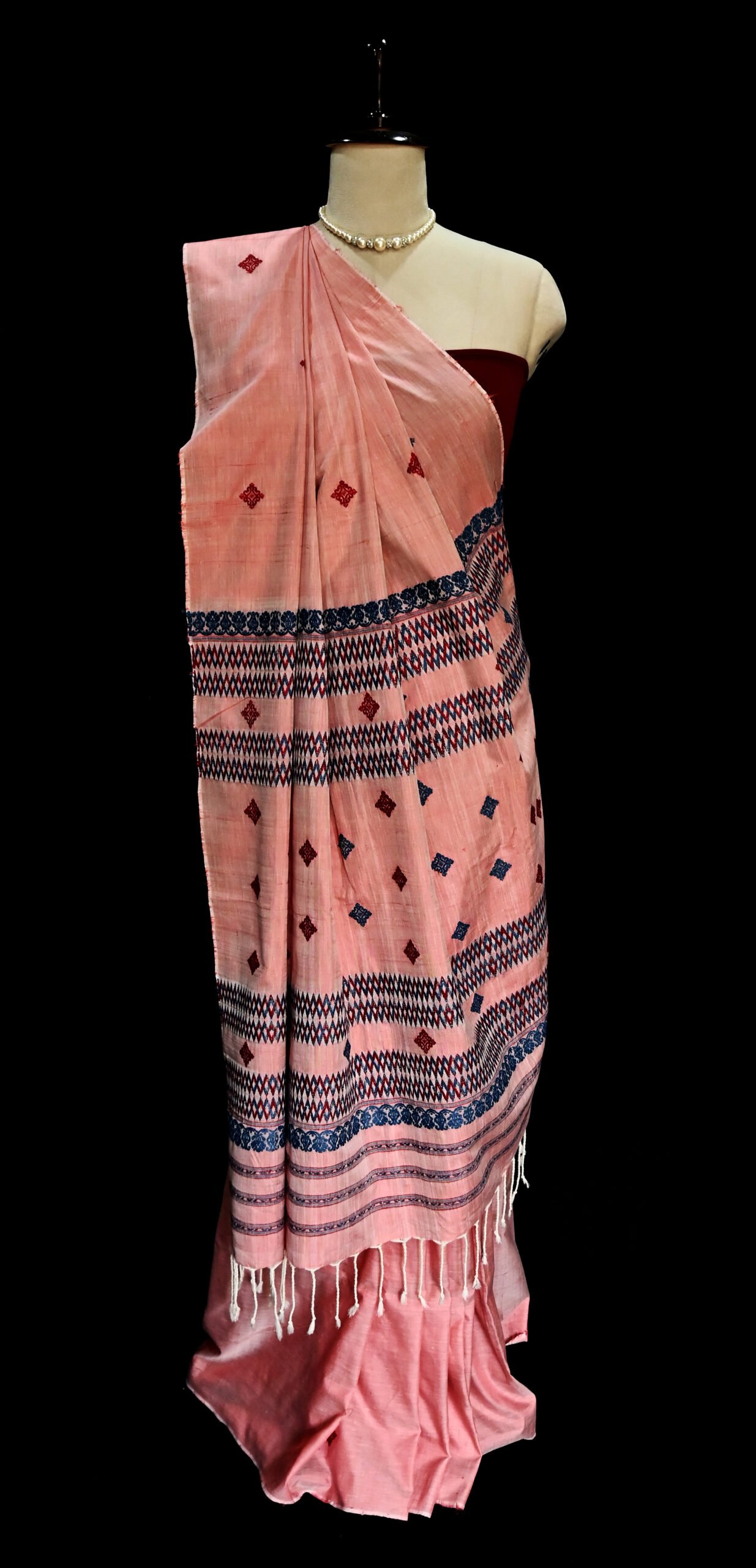 COTTON SILK SAREE PINK - Image 5