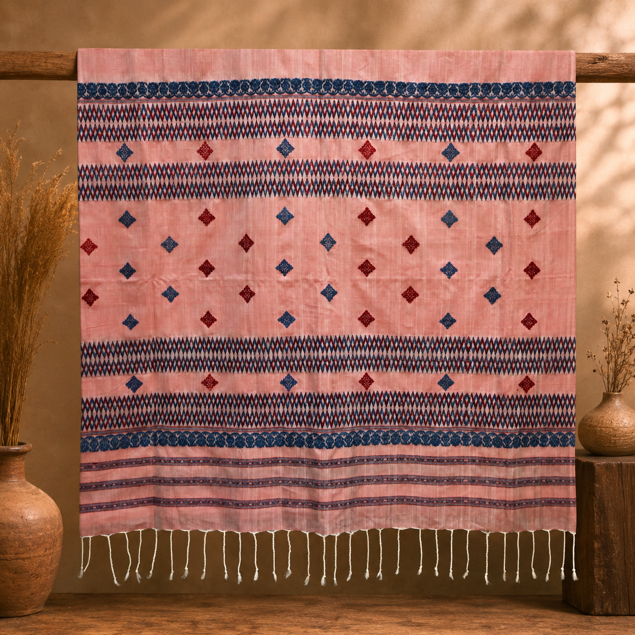 COTTON SILK SAREE PINK - Image 5
