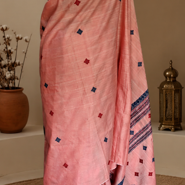 COTTON SILK SAREE PINK