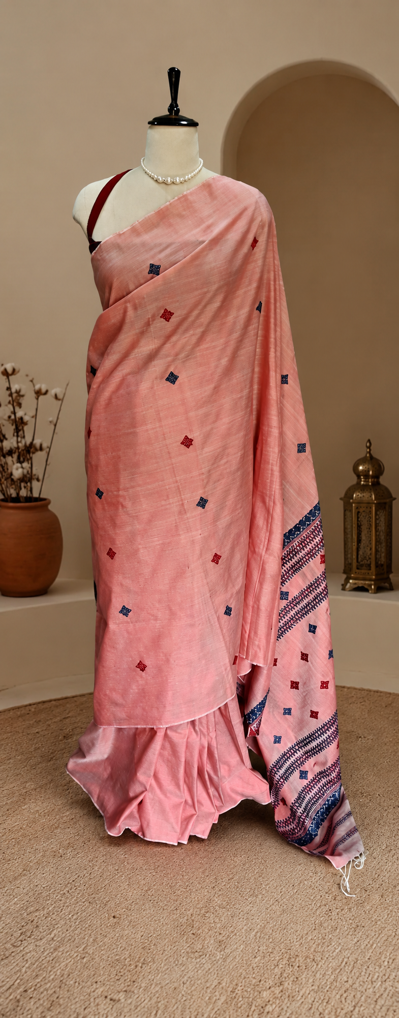 COTTON SILK SAREE PINK