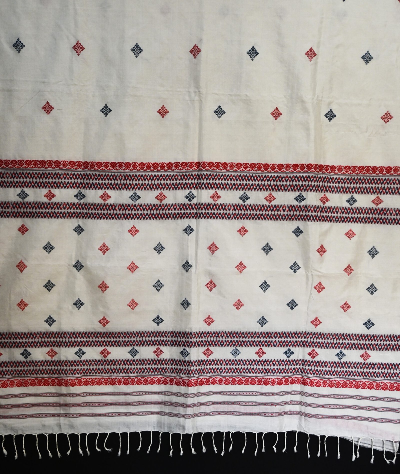 COTTON SILK SAREE WHITE - Image 5