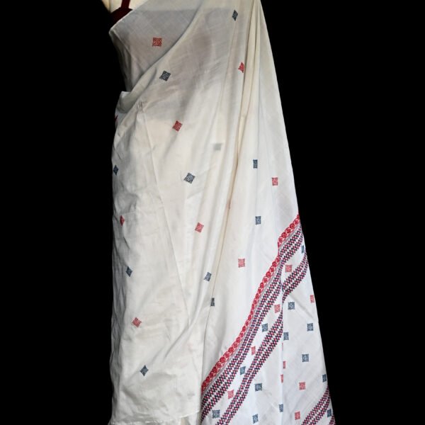 COTTON SILK SAREE WHITE