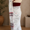 COTTON SILK SAREE WHITE - Image 4