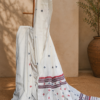 COTTON SILK SAREE WHITE - Image 2