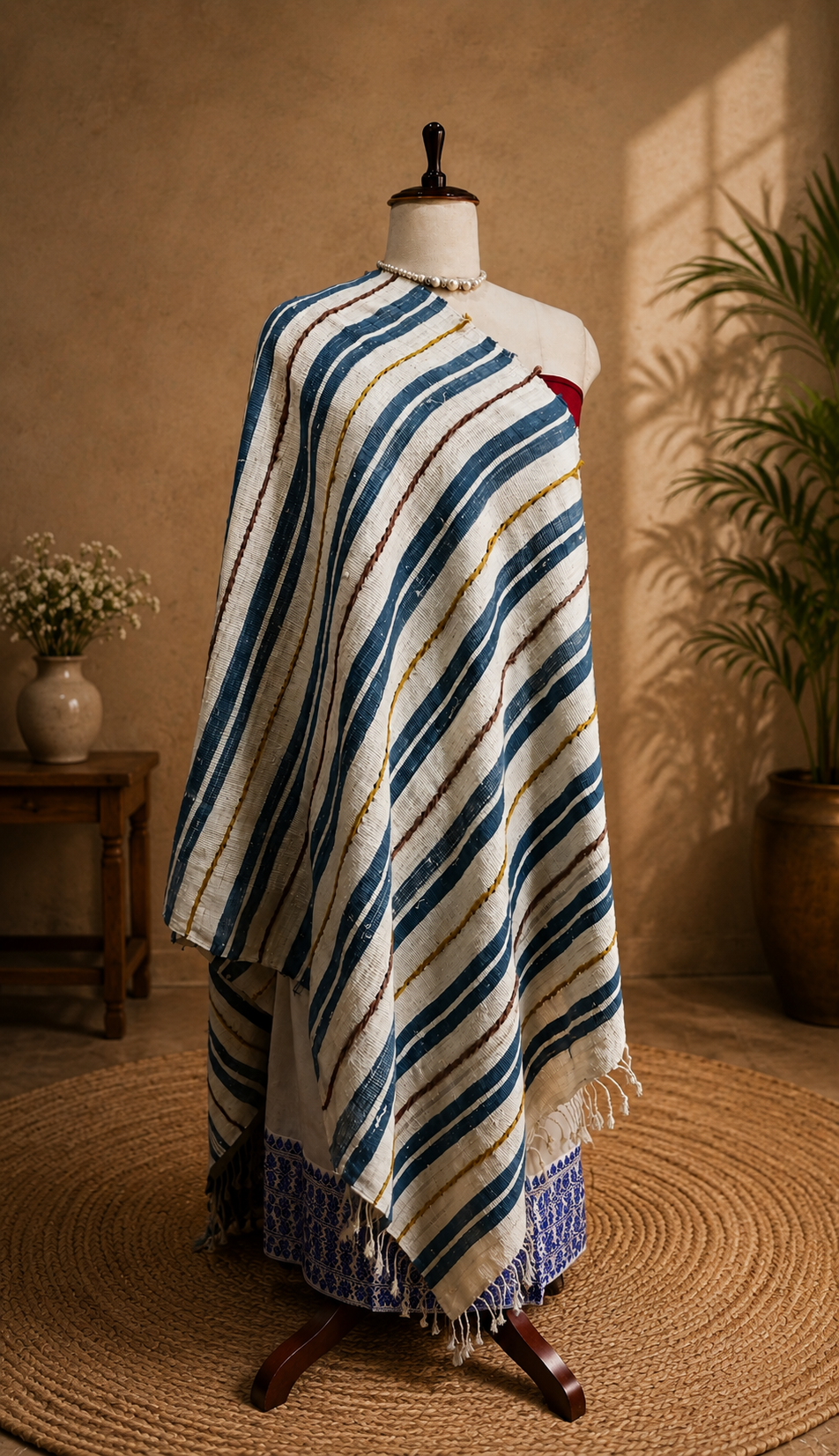 ERI SHAWL BUSKET