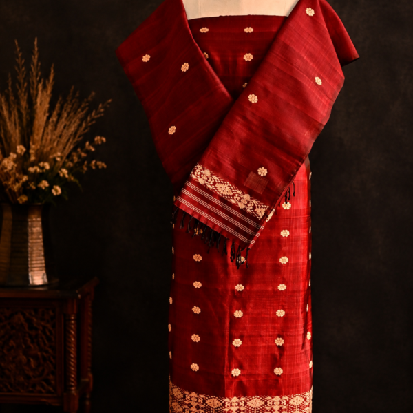 Alternative view of COTTON MULBERRY KURTI DUPATTA
