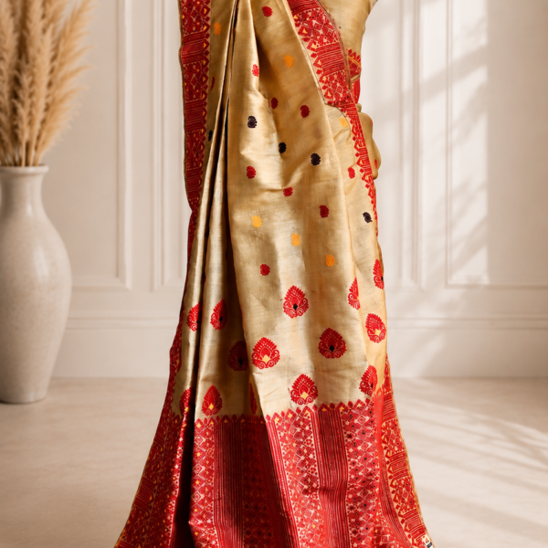Alternative view of TASSAR SAREE FLORAL