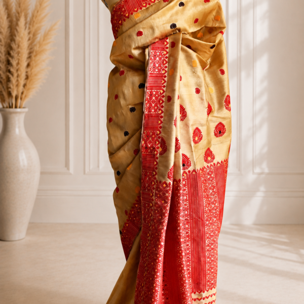 TASSAR SAREE FLORAL