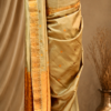 TASAR SAREE ORANGE WORK - Image 3