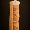 MUGA SILK SAREE IN TRADITIONAL ASSAMESE GAMKHARU DESIGN - Image 4