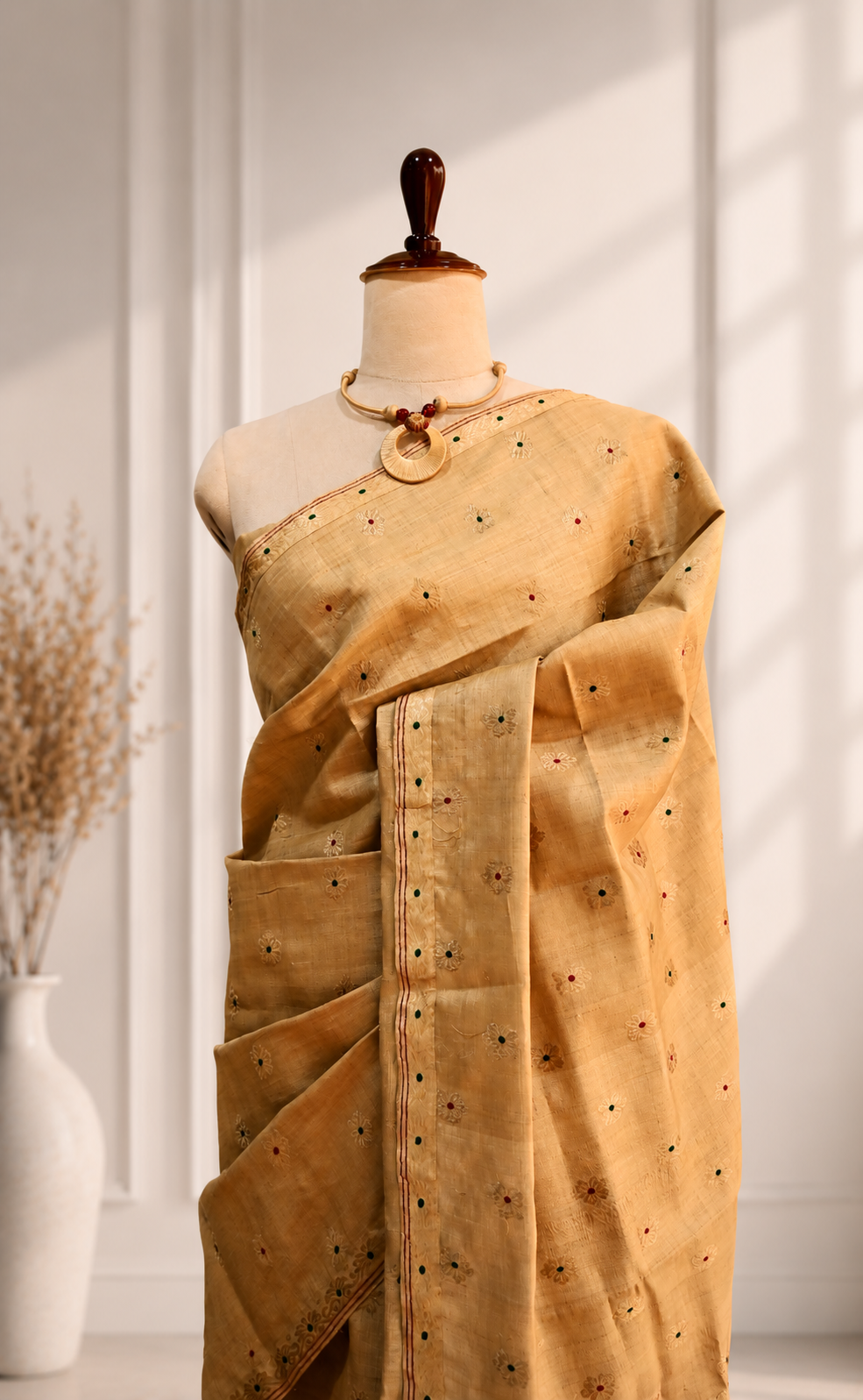 MUGA SAREE FLORAL - Image 2