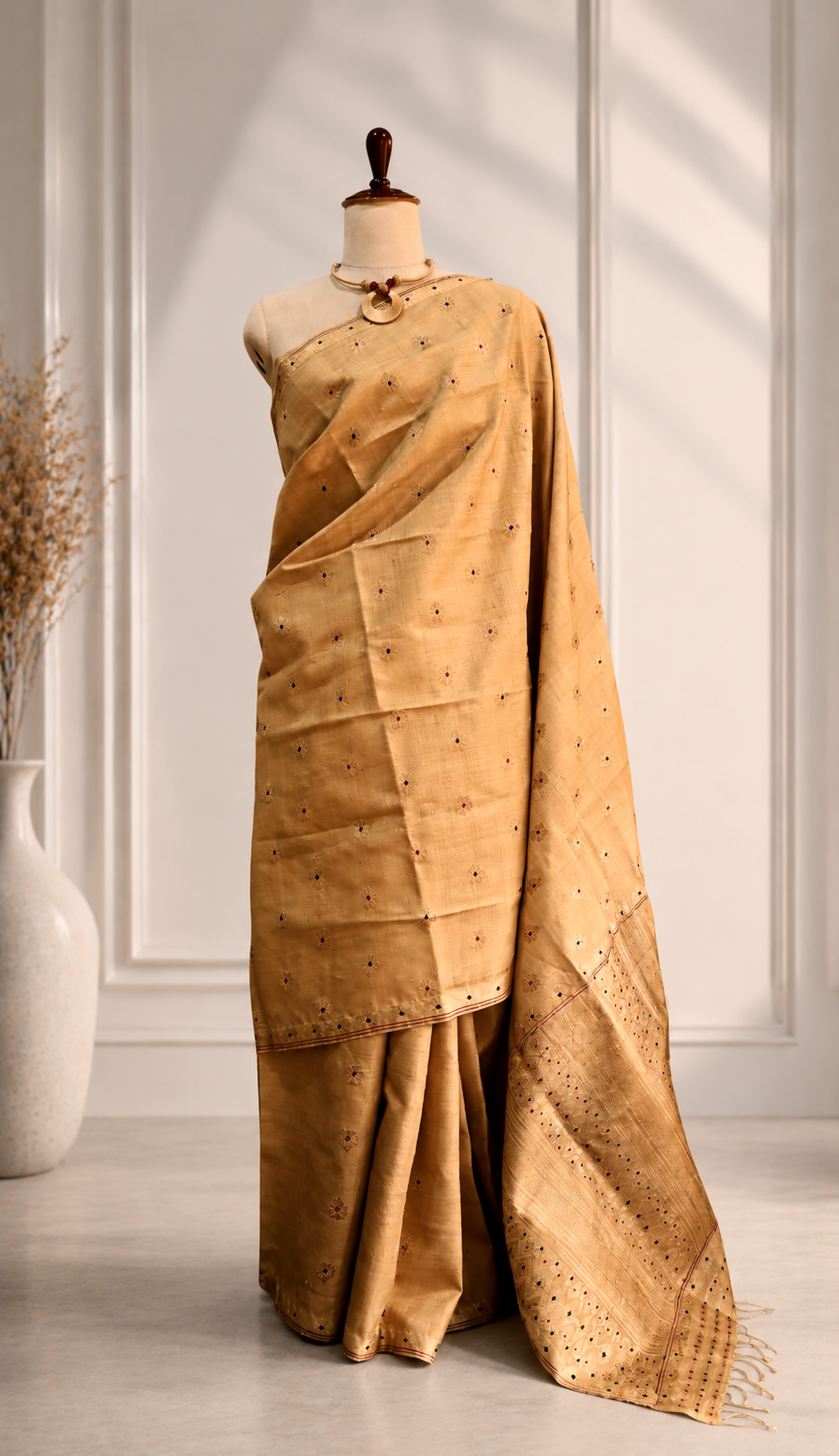 MUGA SAREE FLORAL